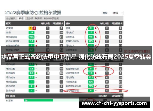 水晶宫正式签约法甲中卫新星 强化防线布局2025夏季转会