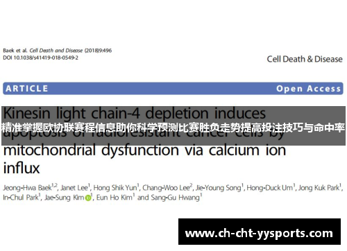 精准掌握欧协联赛程信息助你科学预测比赛胜负走势提高投注技巧与命中率 精准掌握欧协联赛程信息助你科学预测比赛胜负走势提高投注技巧与命中率